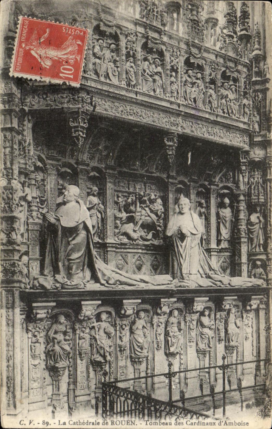 CPA Cathedral Of Rouen Tomb of the Cardinals of Amboise