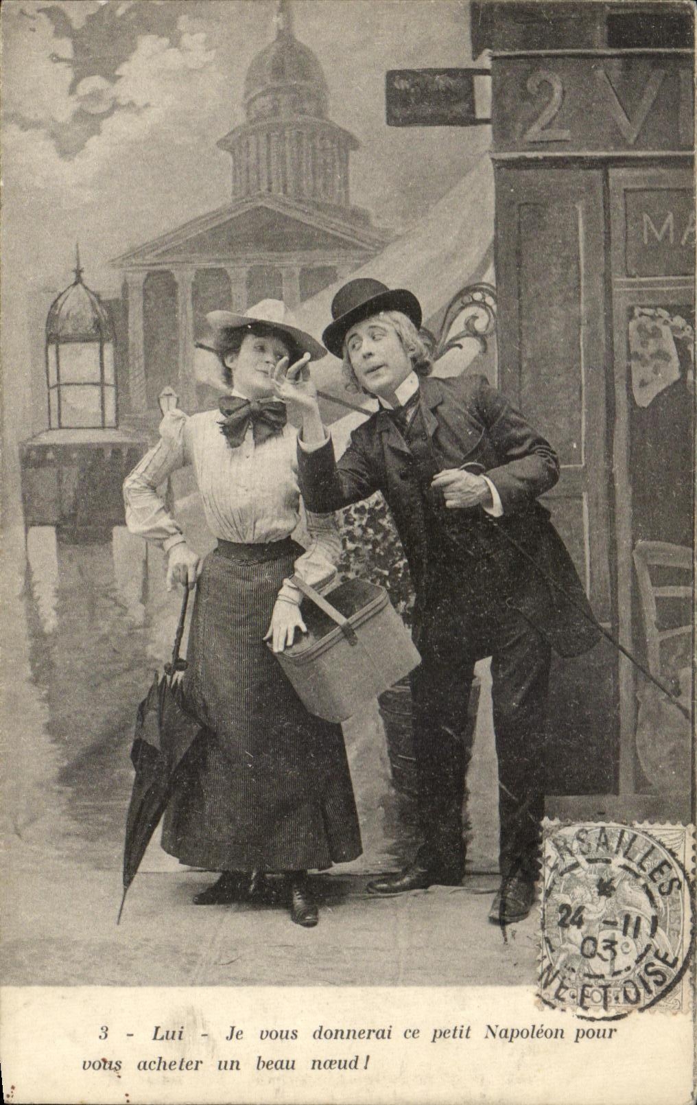 CPA Fantaisie Femme Pantheon Paris