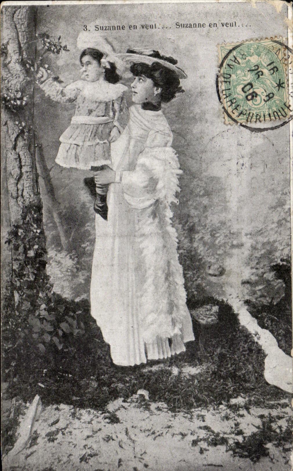 CPA Fantaisie Femme Suzanne 