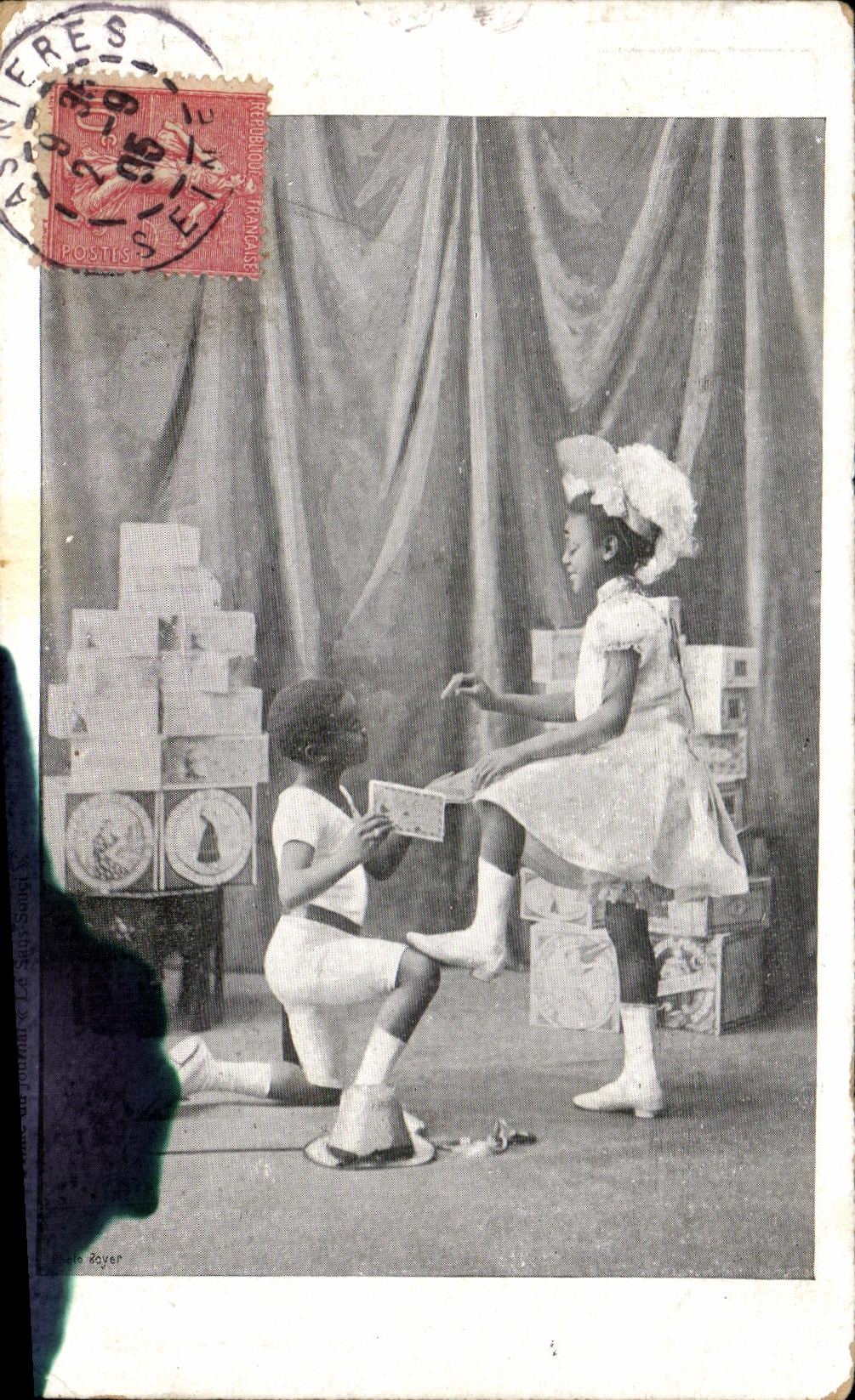 CPA Fantaisie Enfants de couleur 