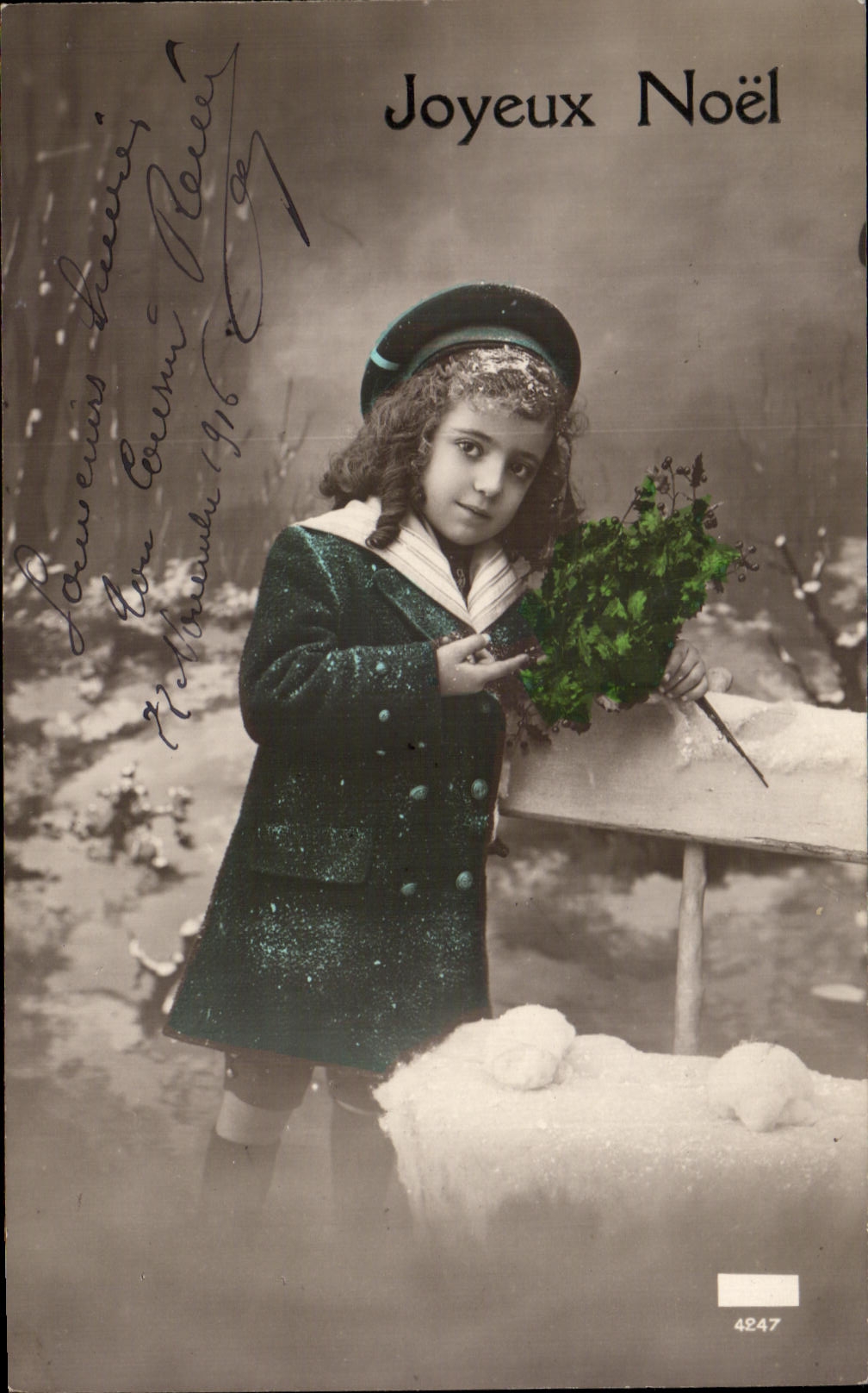 CPA Fantaisie Enfant Joyeux Noel