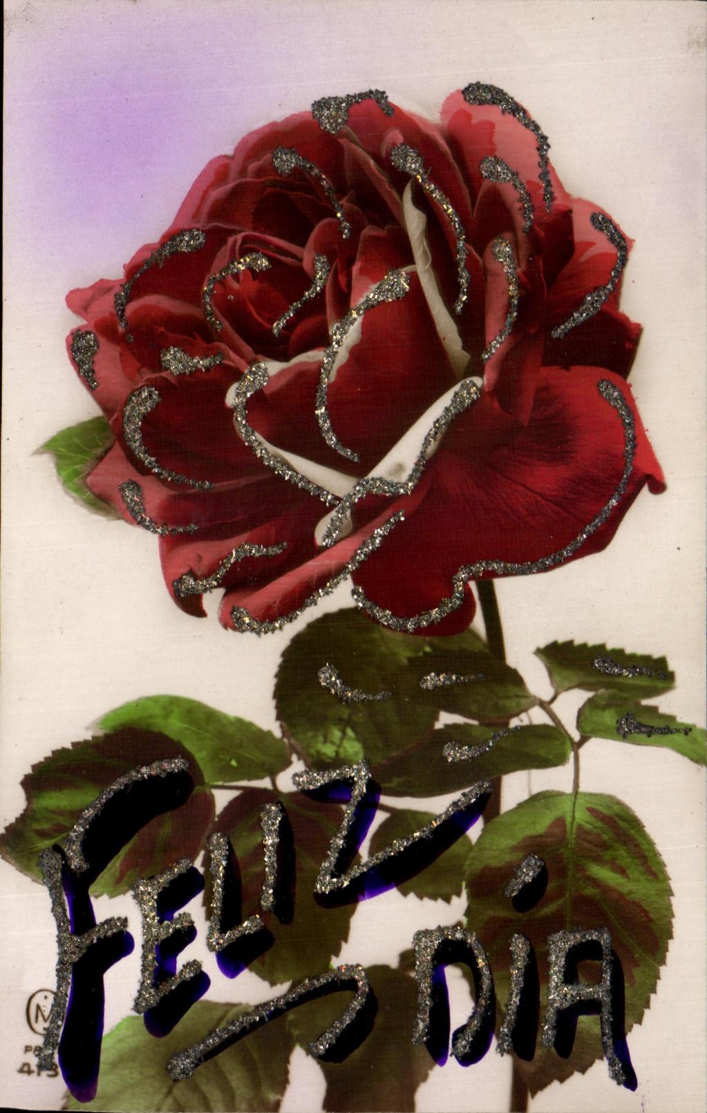 CPA Fantaisie Fleurs Felix Dia