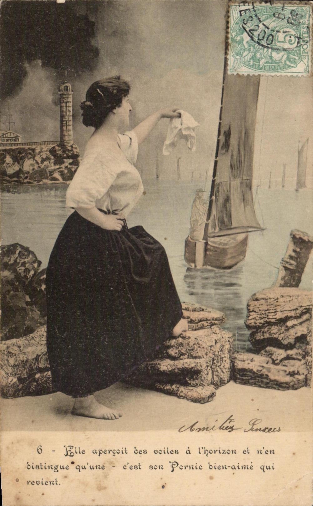 CPA Fantaisie Femme Yvonne la jolie Paimpolaise Paimpol