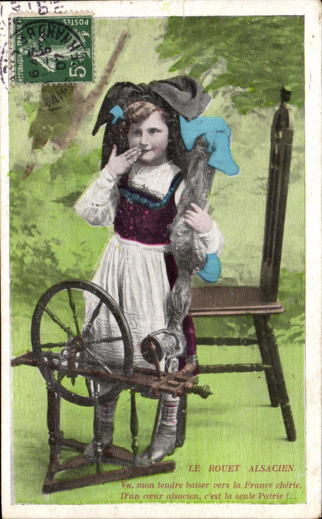 CPA Fantaisie Enfant Alsace Rouet