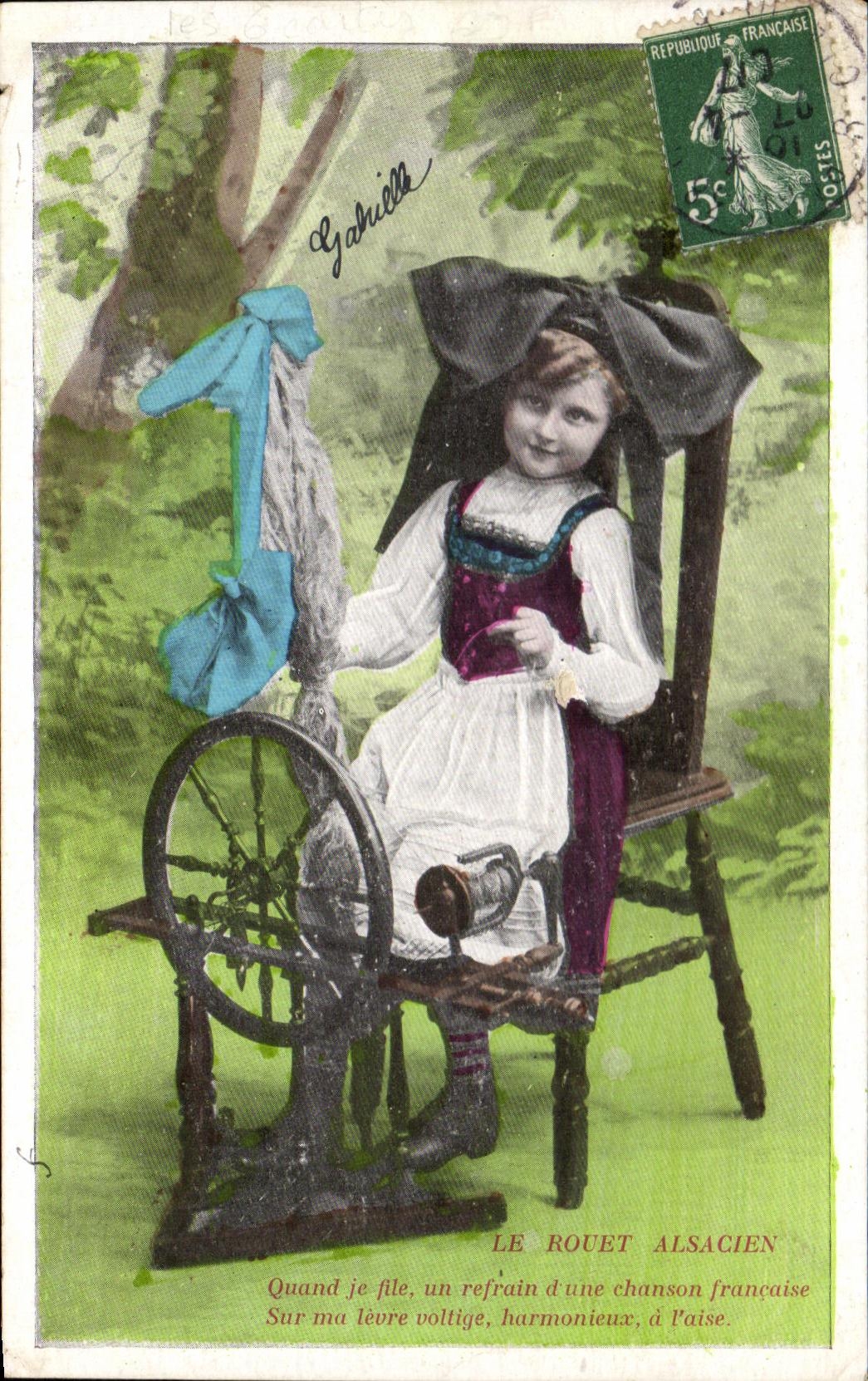 CPA Fantaisie Enfant Alsace Rouet