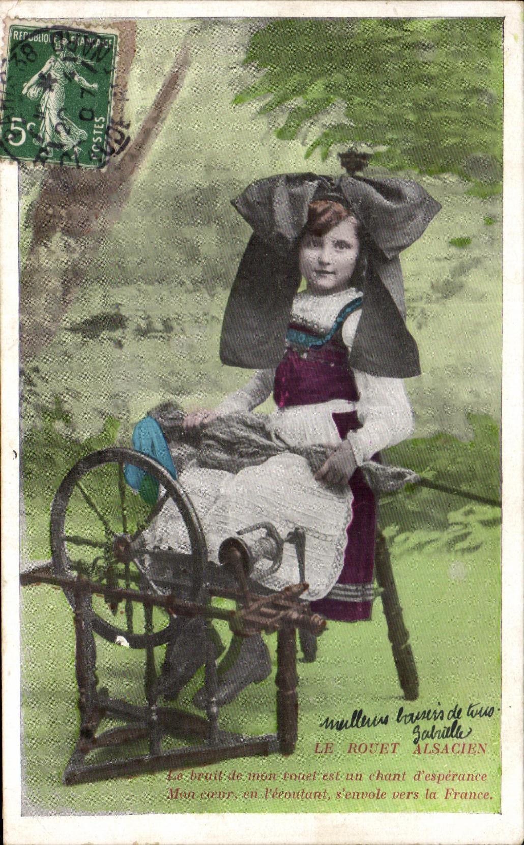 CPA Fantaisie Enfant Alsace Rouet