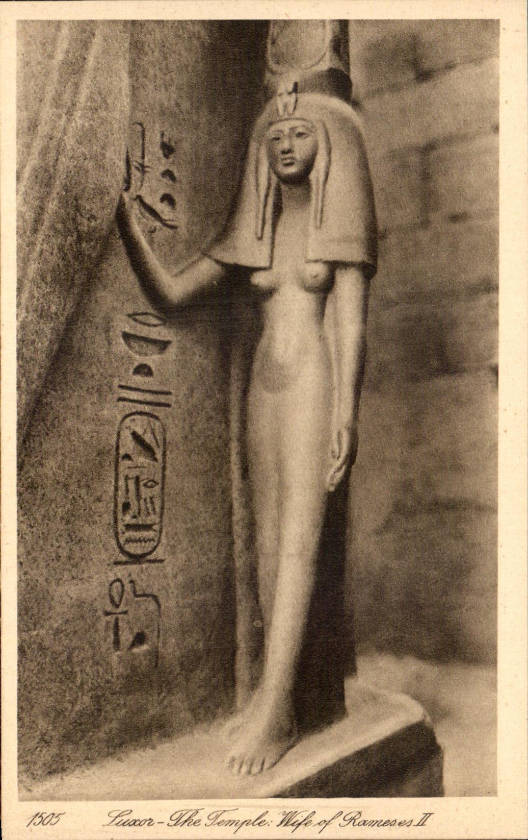CPA Luxor la esposa del templo de Ramses II Egipto