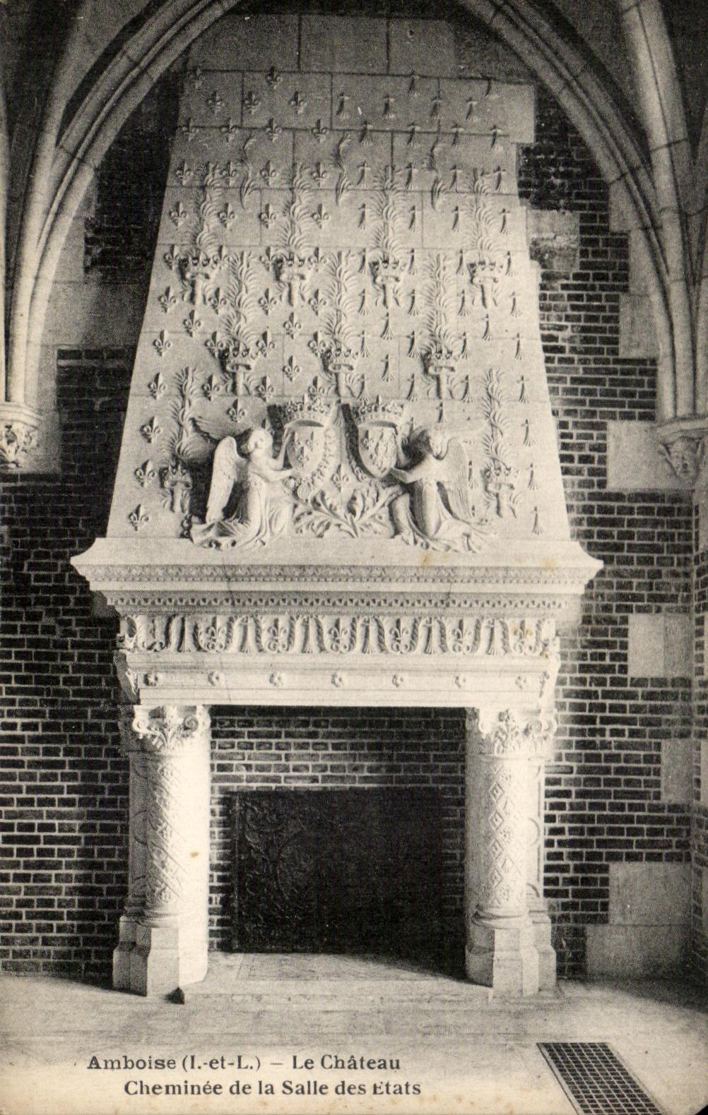 CPA Amboise Le Chateau Cheminee de la Salle des Etats