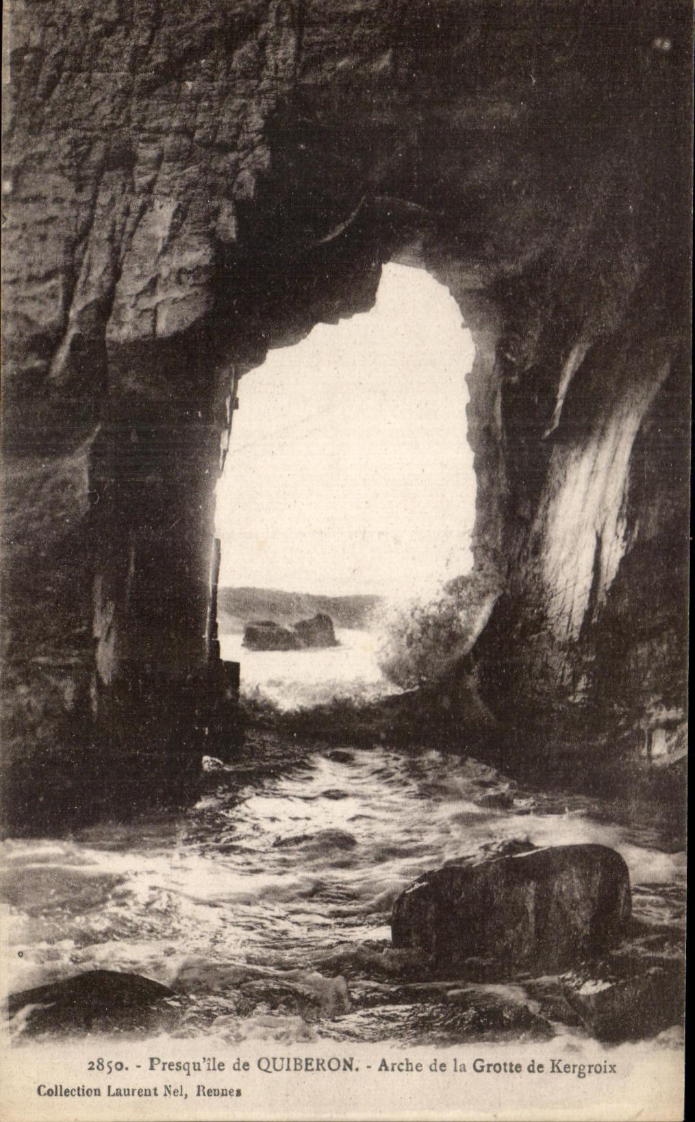 CPA Quiberon Arche de la Grotte de Kergroix