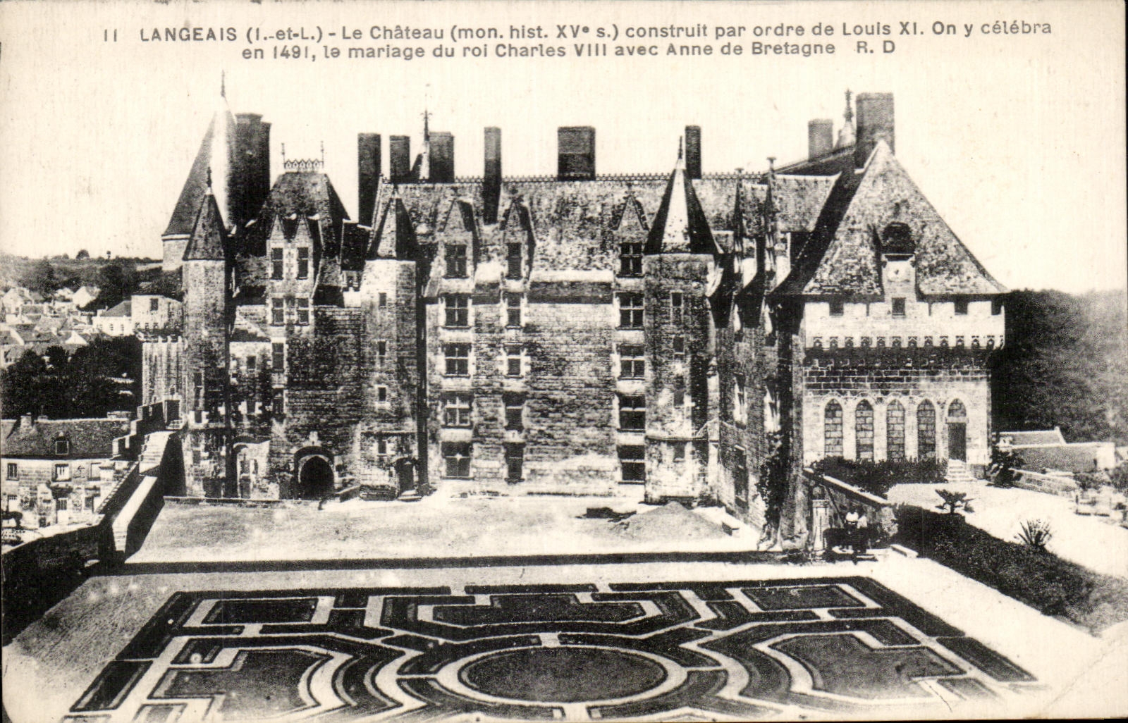 CPA Langeais el castillo de Constrult por orden de Louis XI