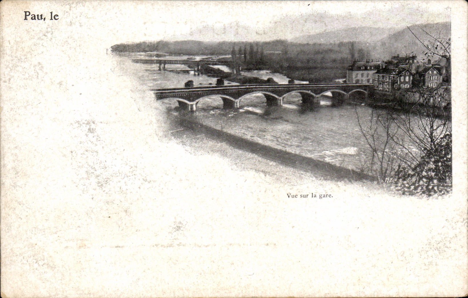 CPA Pau it seen on Train station