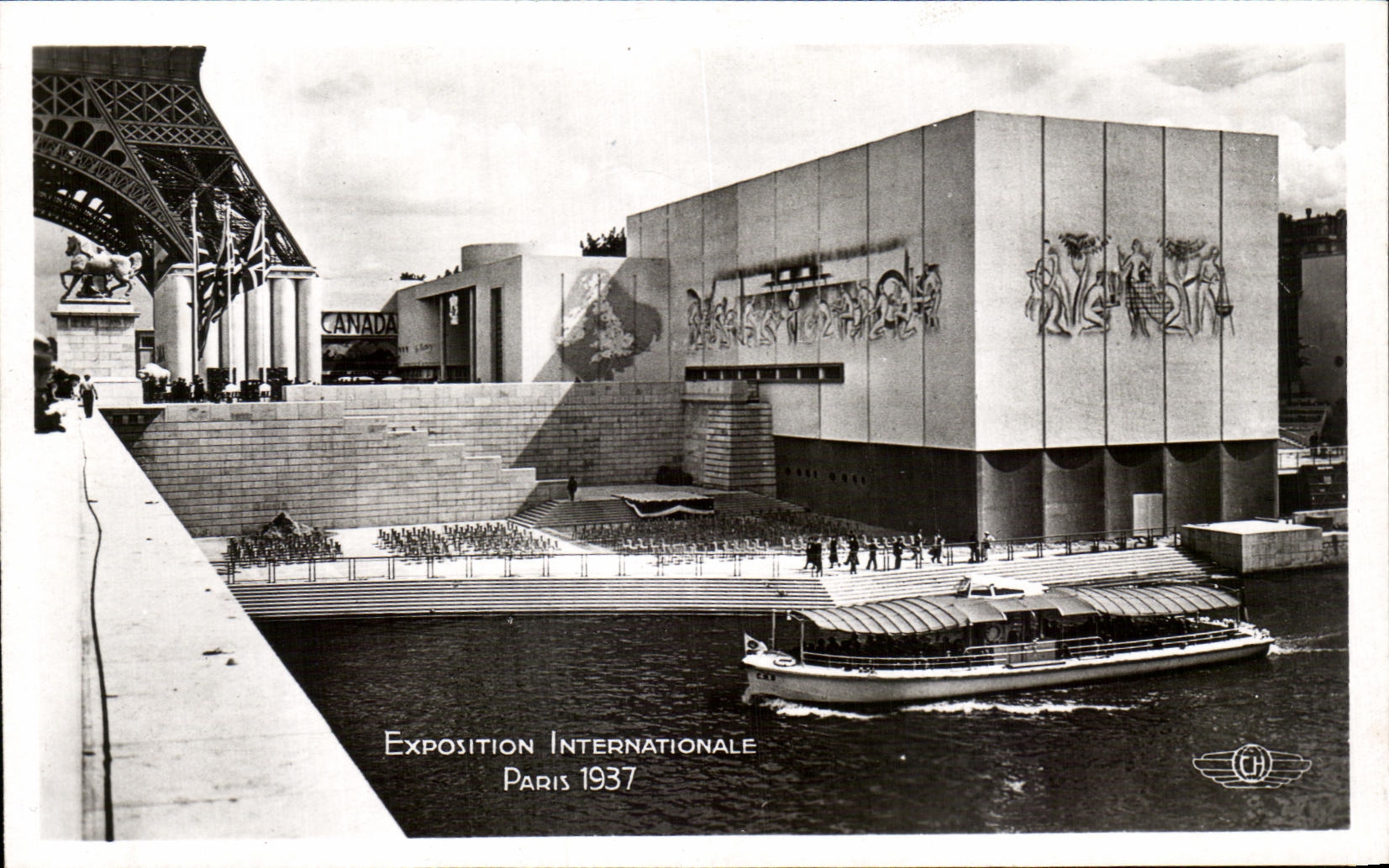 CPA Exposition Internationale Paris 1937 Pavillon de l'Angleterre Tout Eiffel