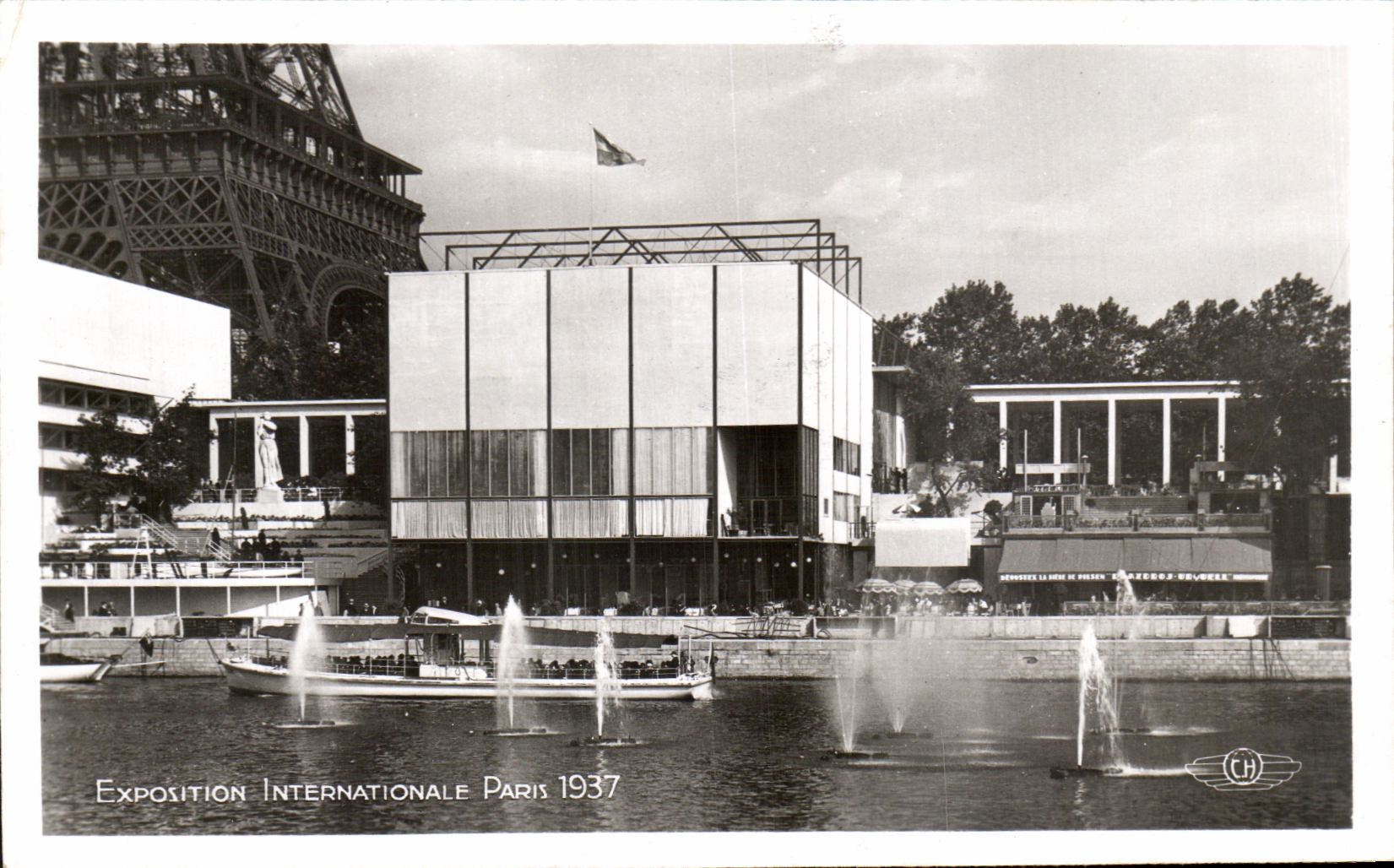 CPA Exposition Internationale Paris 1937 Pavillon De La Suede Tour Eiffel