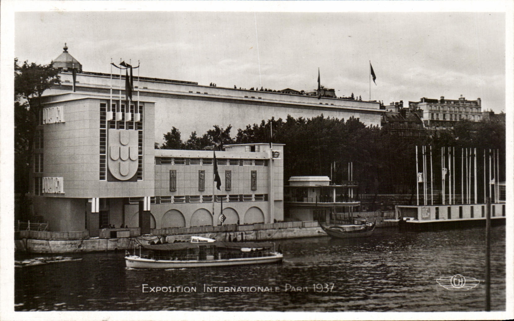 CPA Exposition Internationale Paris 1937 Vue d'ensemble Le Pavillon Du Portugal