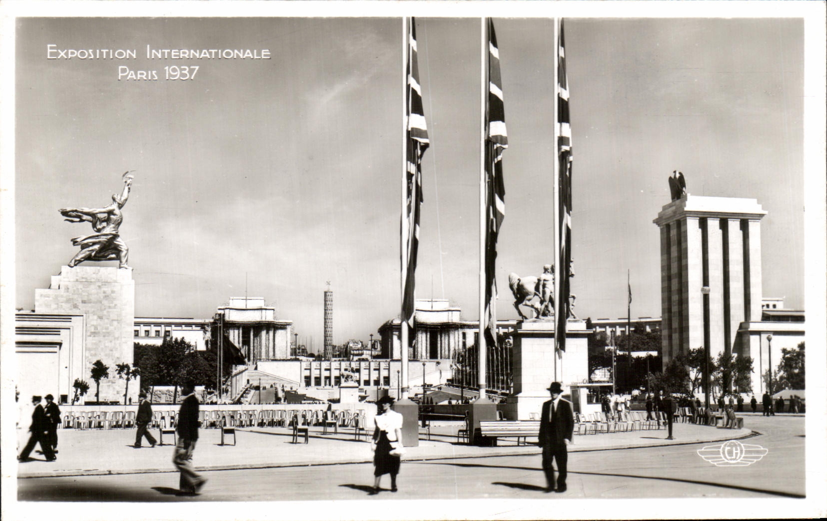 CPA Exposition Internationale Paris 1937 Vue D'Ensemble Prise du Pavillon de I'Angleterre