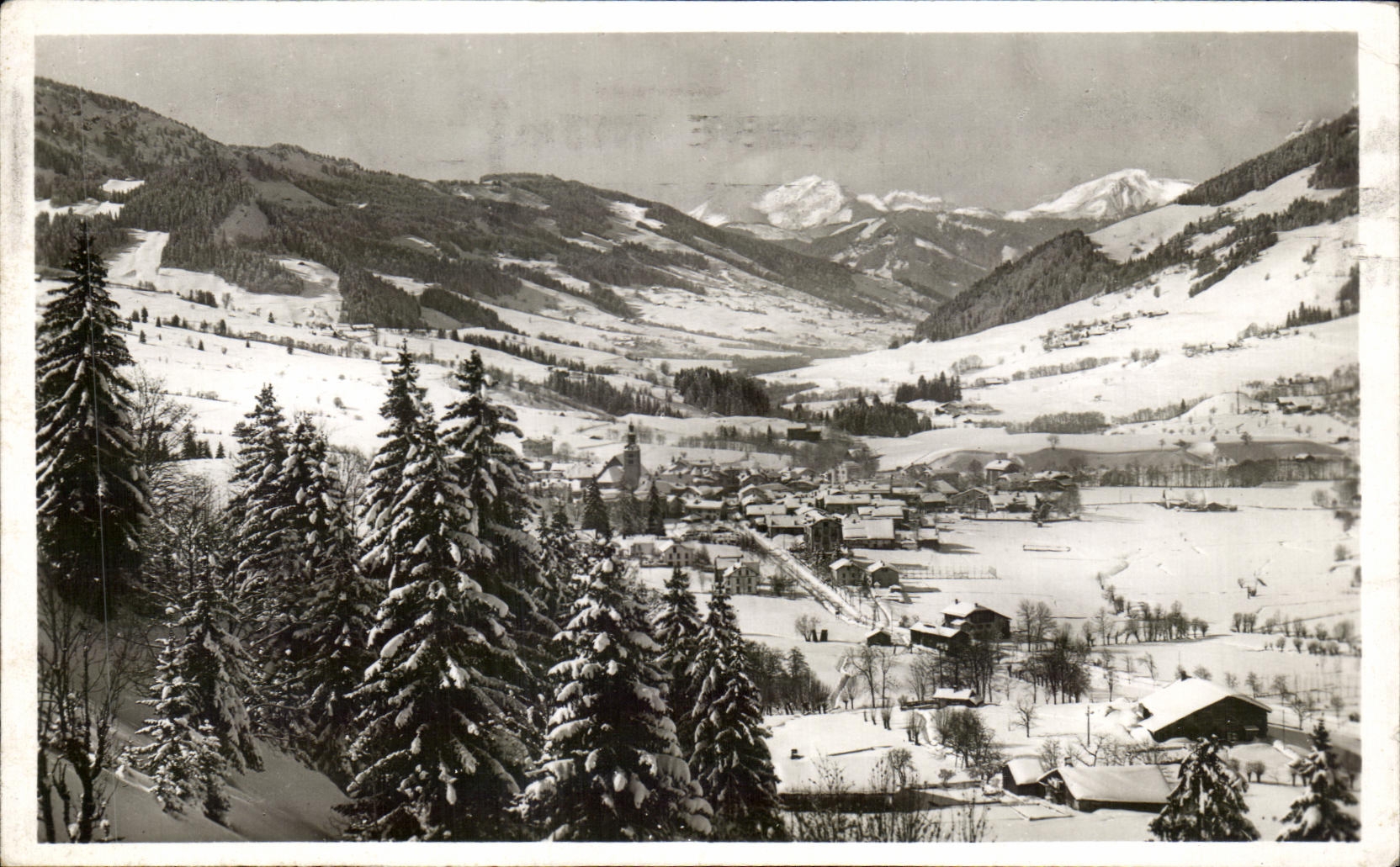 CPA Megeve winter Station