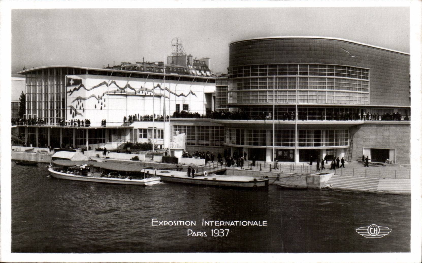 CPA Fair International Paris 1937 Houses of Belgium and Switzerland