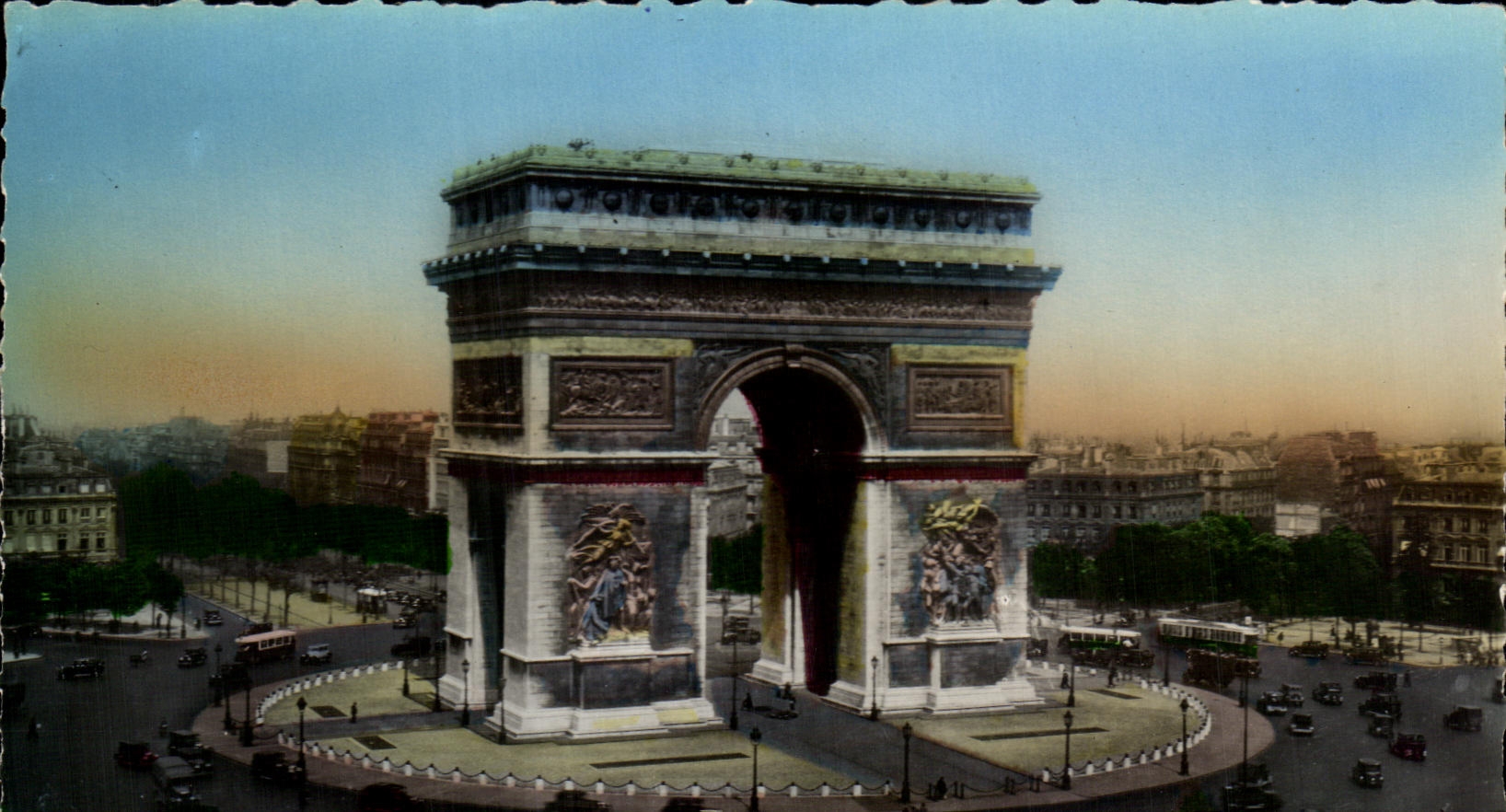 CPA Paris el lugar y el I Arc De Triomphe