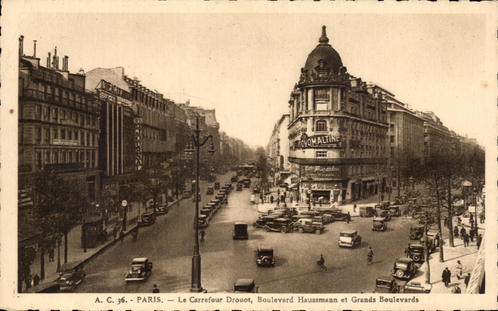 CPA Paris the Crossroads Drouot Hausseman Boulevard and Grands Boulevards
