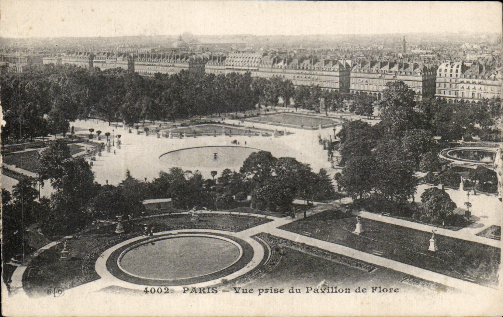 CPA Paris vista de Pavillon de Flore el Louvre