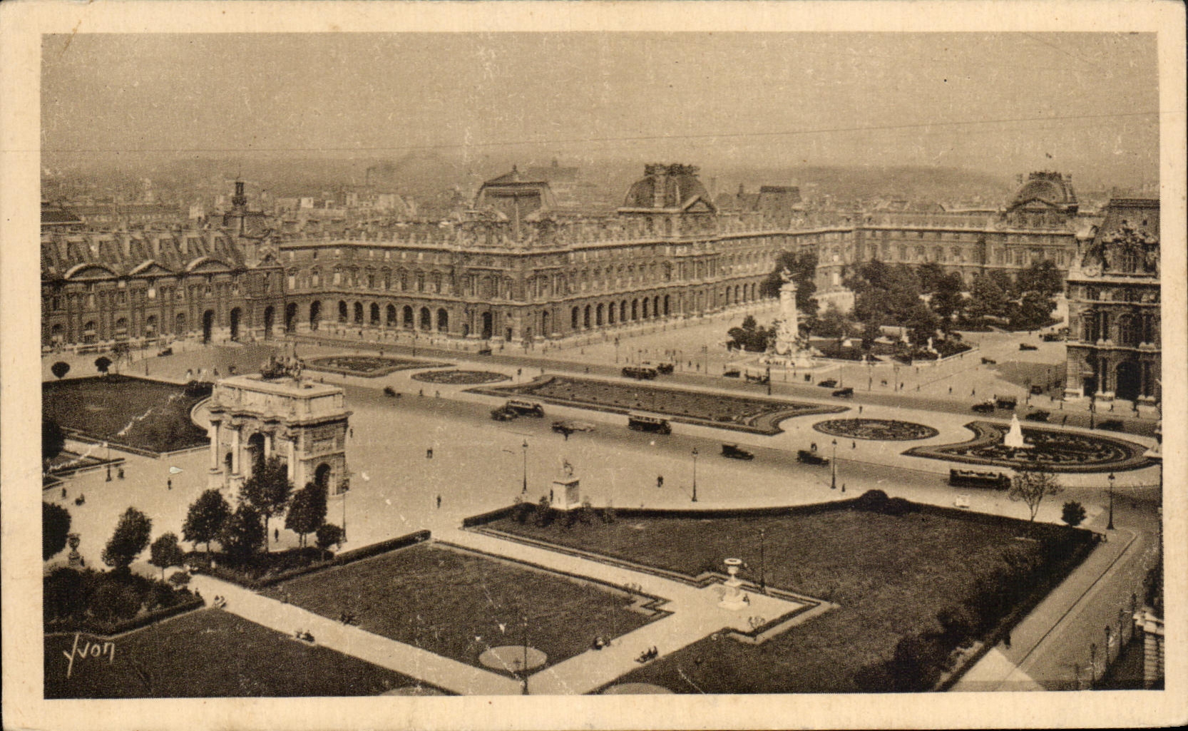 CPA Paris mientras que da un paseo la opinion sobre el lugar del carrusel del Louvre
