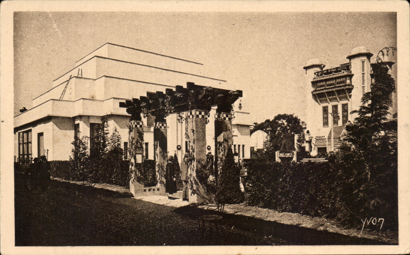 CPA Exposotion Internationale des Arts Decoratifs Paris 1925 Entree du Jardin la Pergola