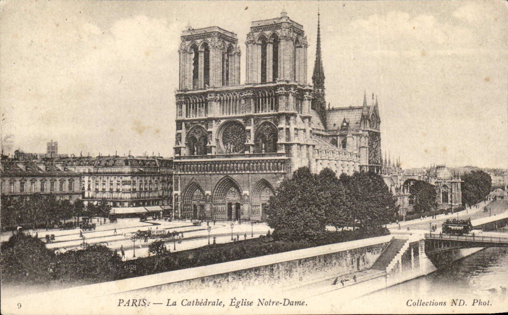 CPA Paris the Cathedral Notre Dame Church
