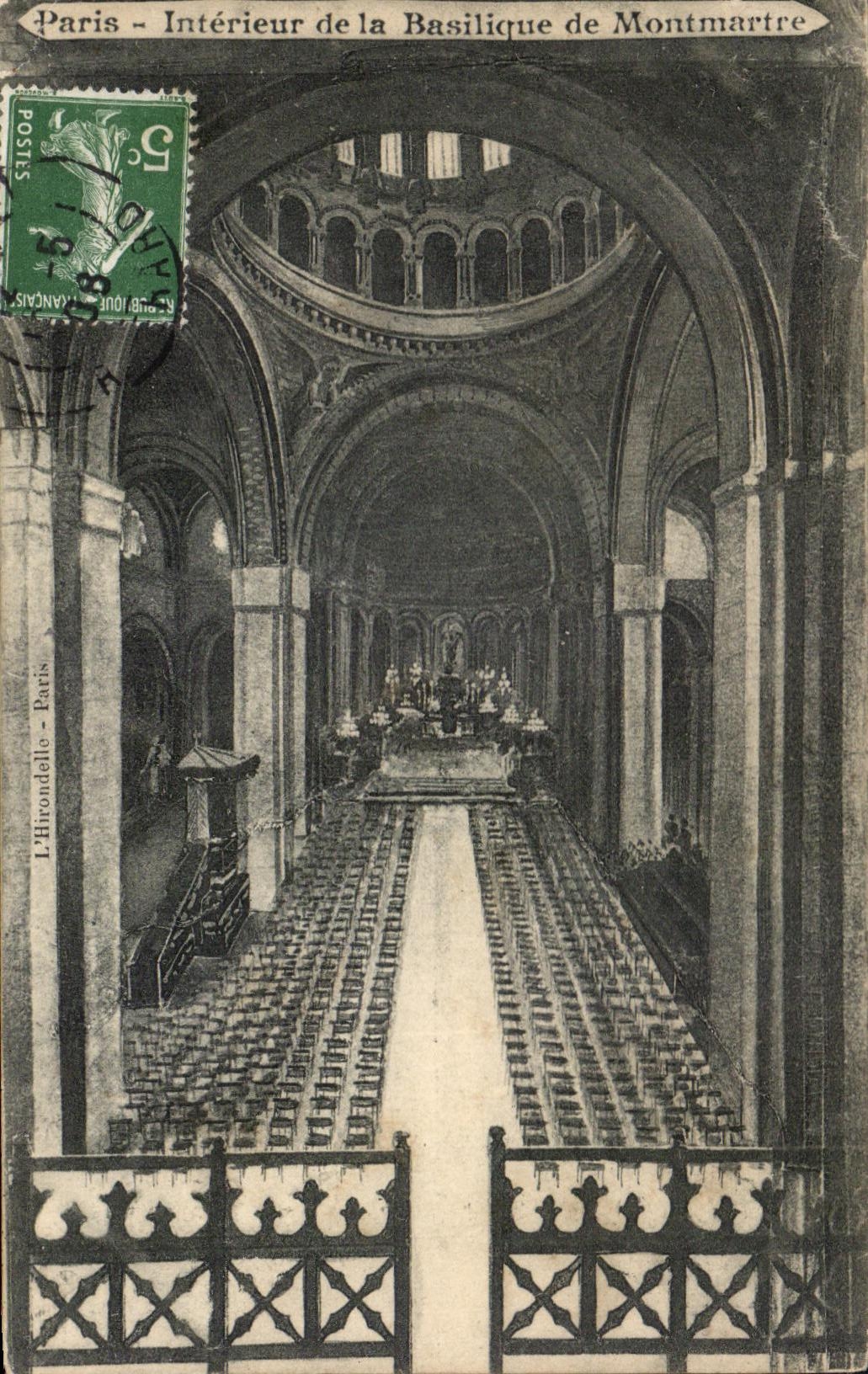 CPA Paris Interieur of the Basilica of Montmartre Crowns Heart