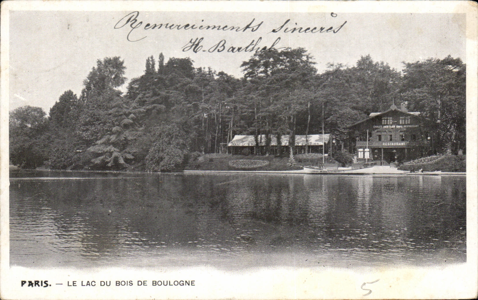 CPA Paris the Restoring Lake Of the Bois de Boulogne
