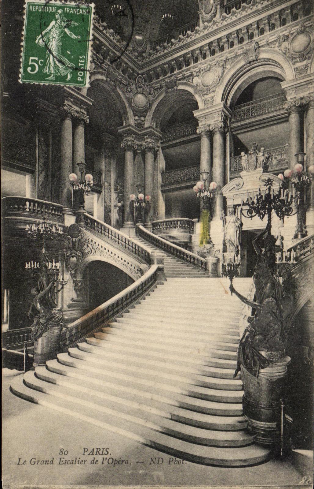 CPA Paris Le Grand Escalier De L'Opera