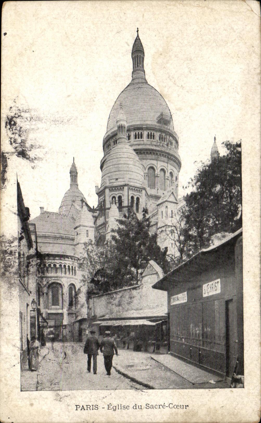 CPA Paris Church Of the Sacring Montmartre Heart