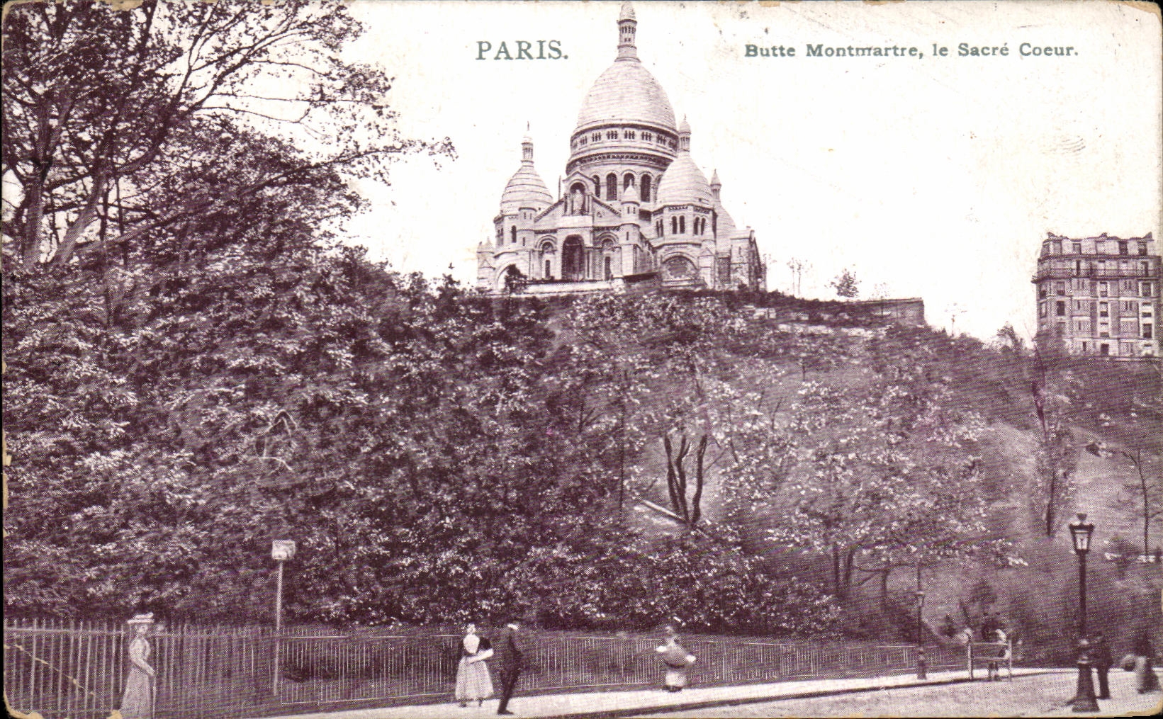 CPA Paris Ridges Montmartre the Sacring Heart