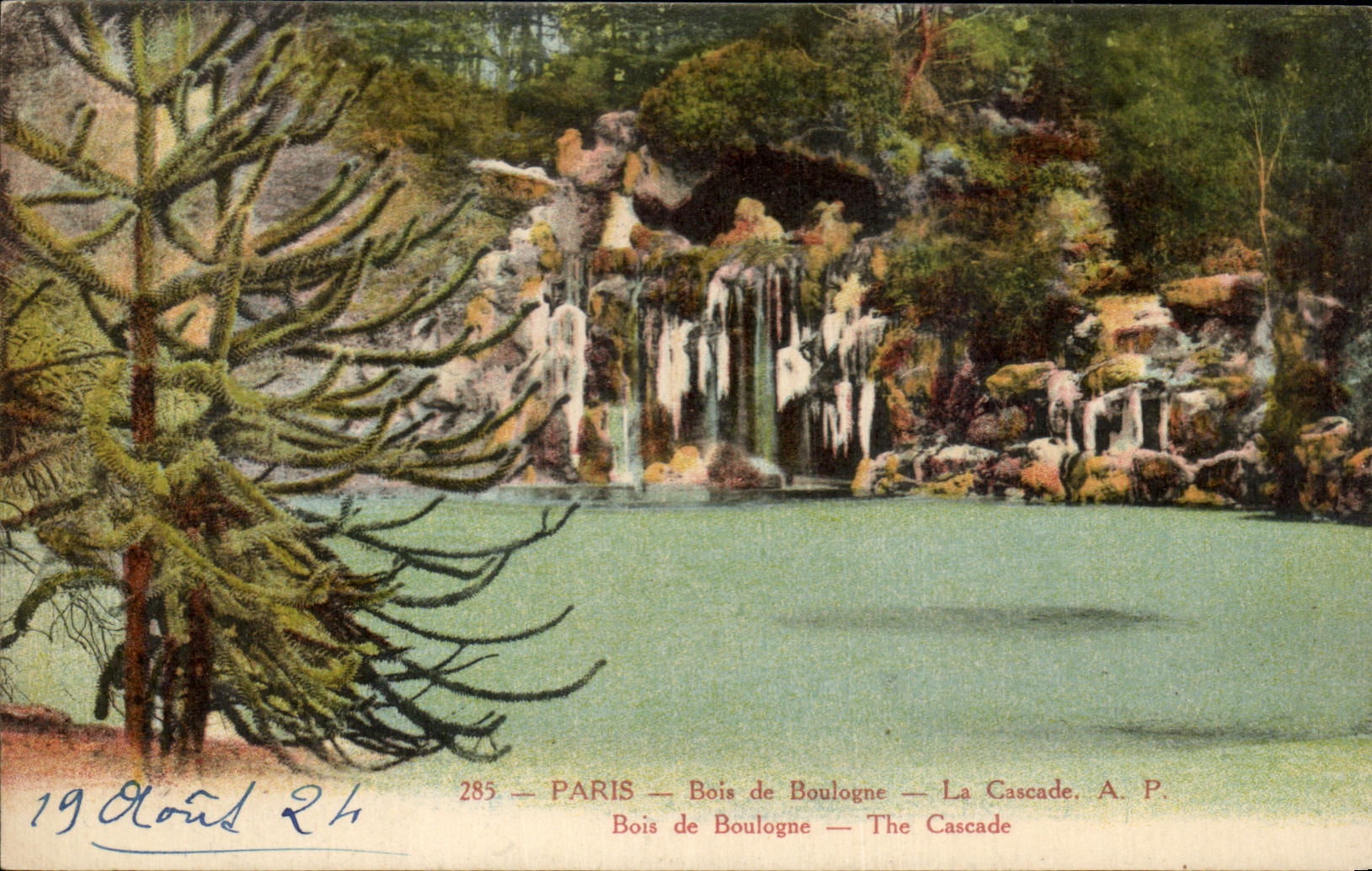 CPA Paris Bois de Boulogne the Cascade Bois de Boulogne