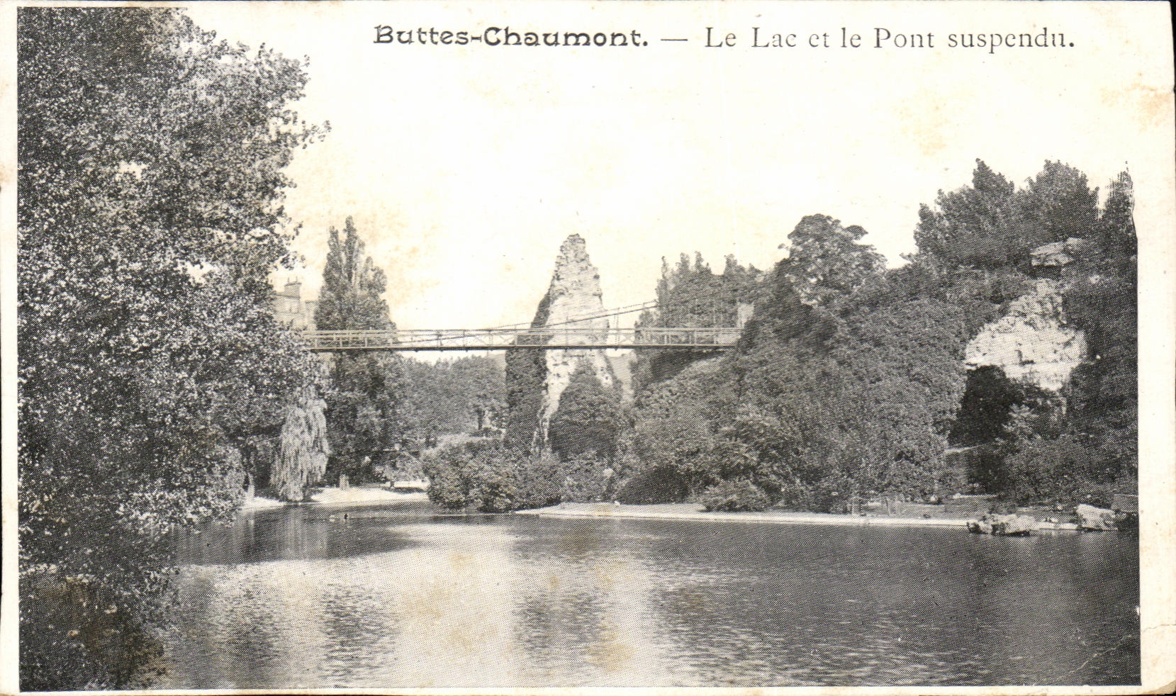 CPA Chaumont Hillocks the Lake And the Suspended bridge
