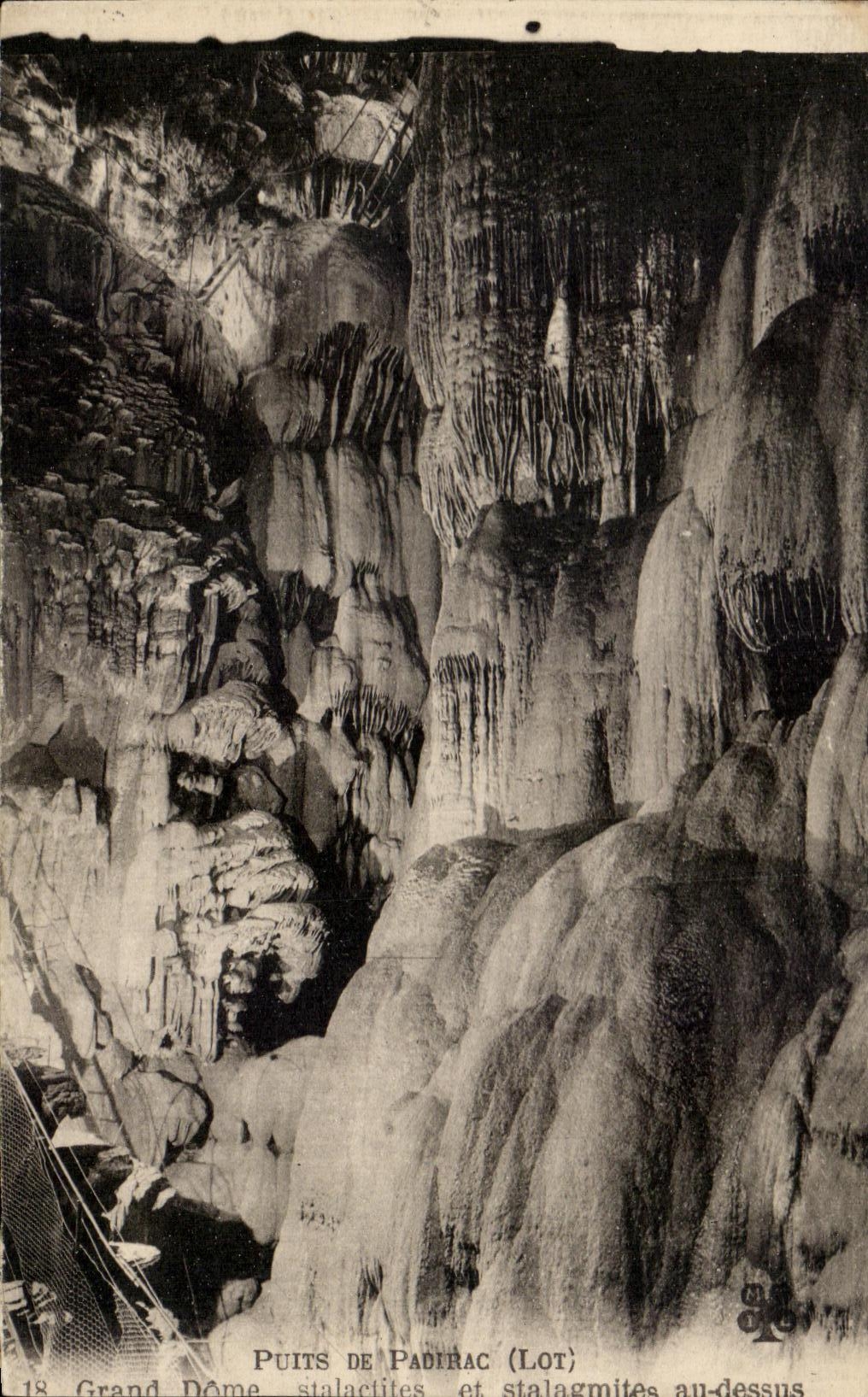CPA Well De Padirac Large Dome Stalagmites stalactites