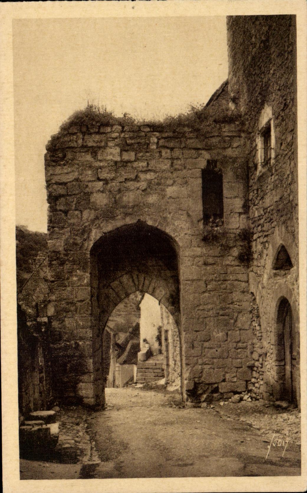 CPA Rocamadour La Porte Hugon