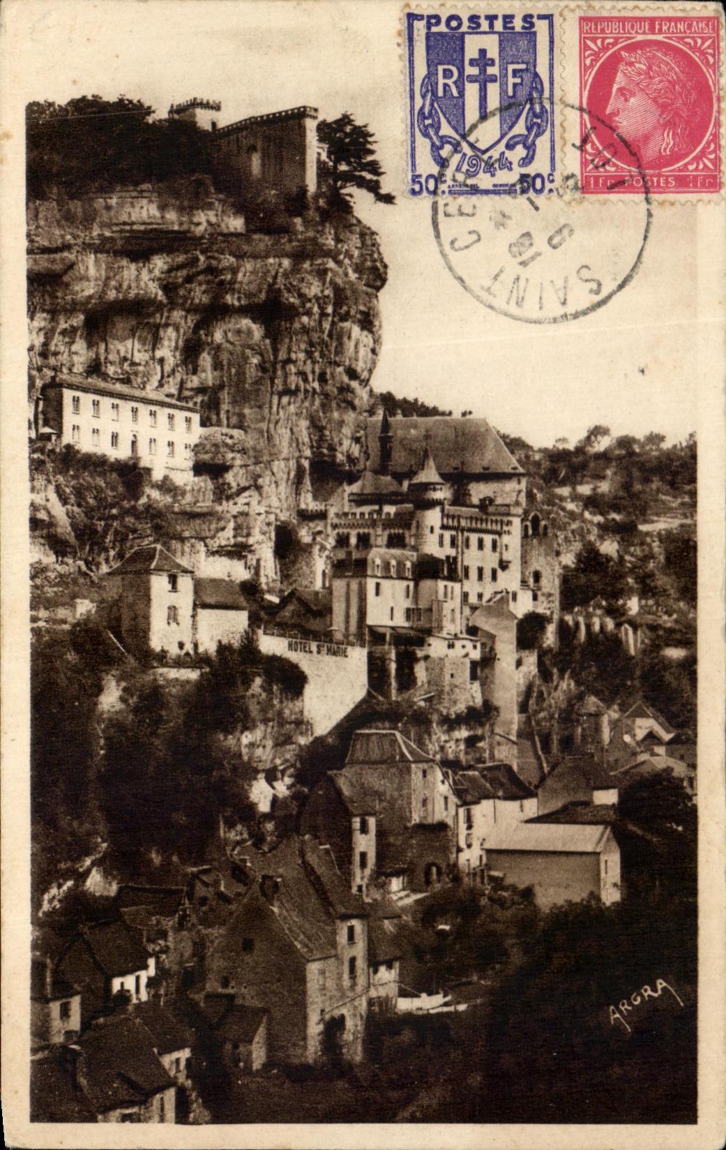 CPA Rocamadour vu De Route De Cahors