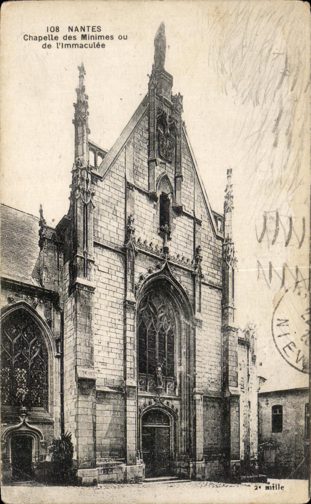 CPA Nantes Vault of Tiny or the Immaculate one