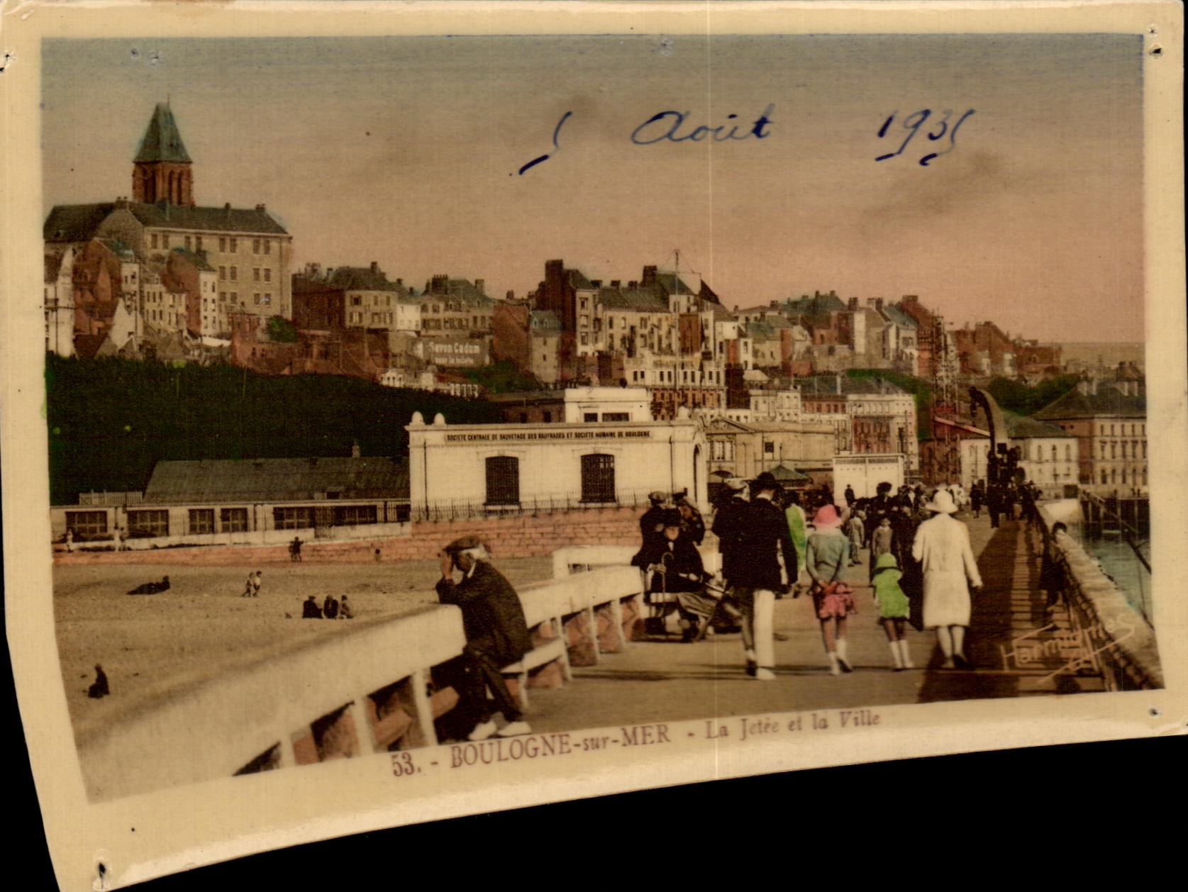 CPA Boulogne on Sea It thrown and the City