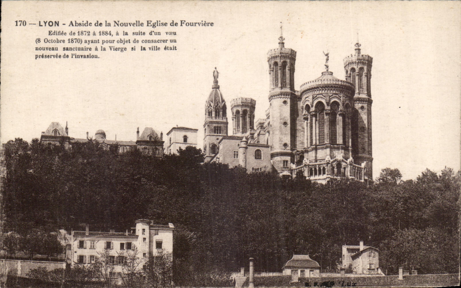CPA Lyon Apse of the New Church of Fourviere