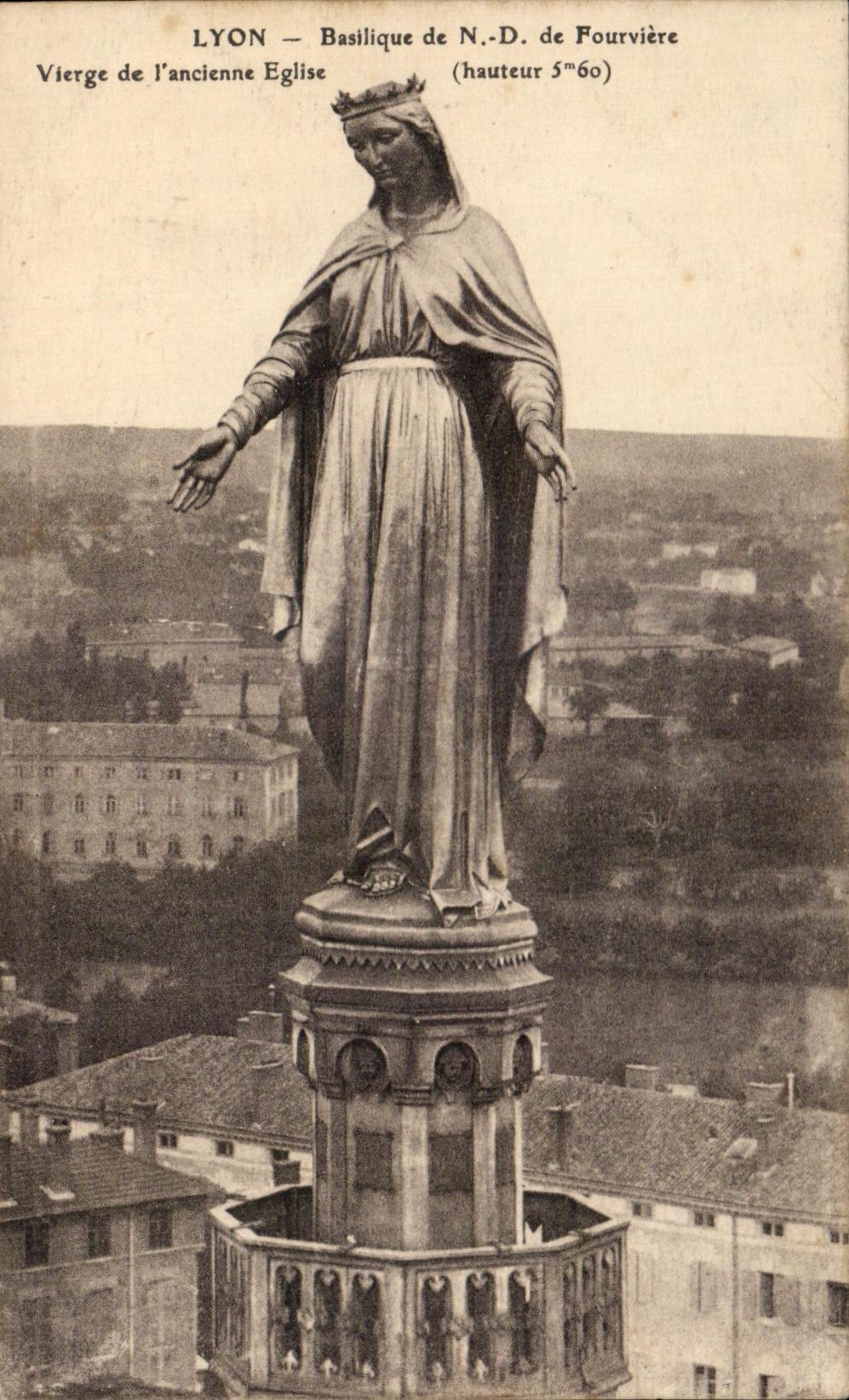 CPA Lyon Virgin Basilica of Fourviere of the old Church