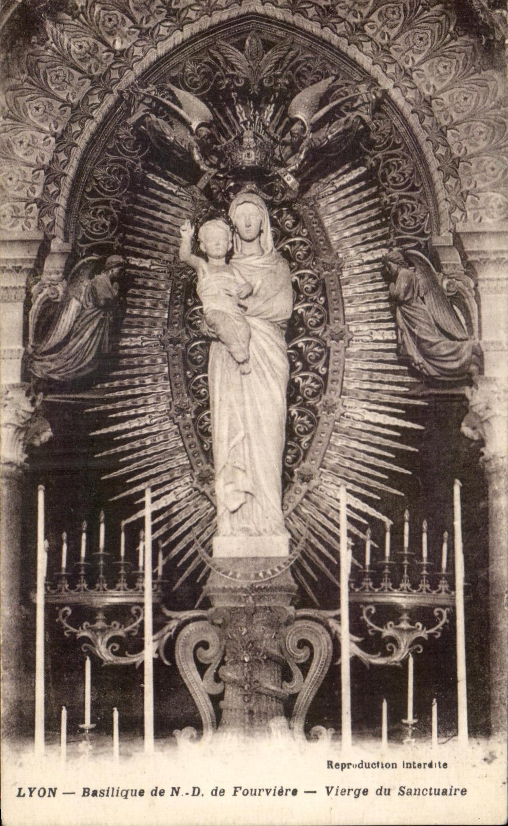 CPA Lyon Virgin Basilica of Fourviere of the Sanctuary