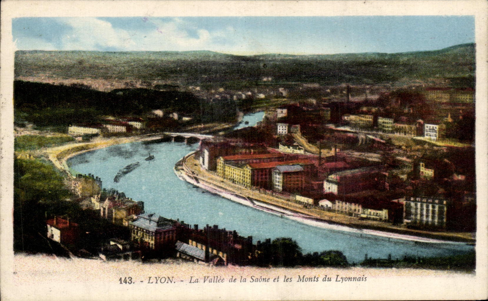 CPA Lyon the Valley of the Saone and Mounts of the Lyonese