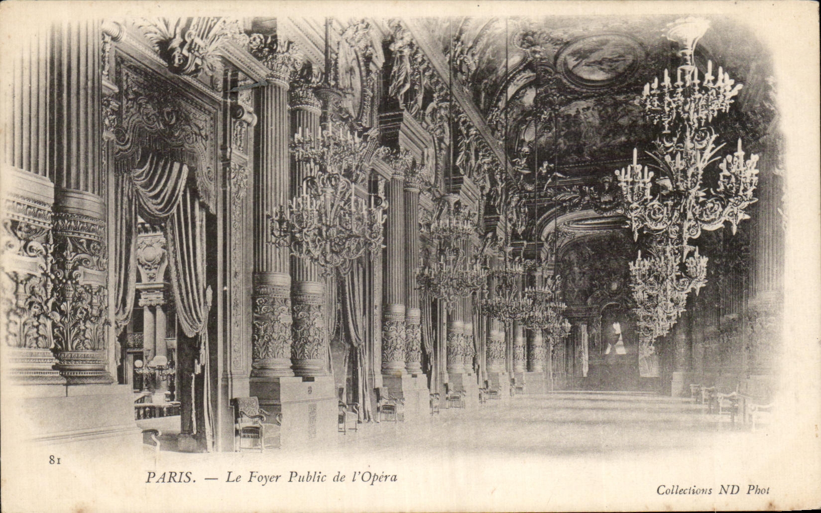 CPA Paris Le Foyer Public de l'Opera