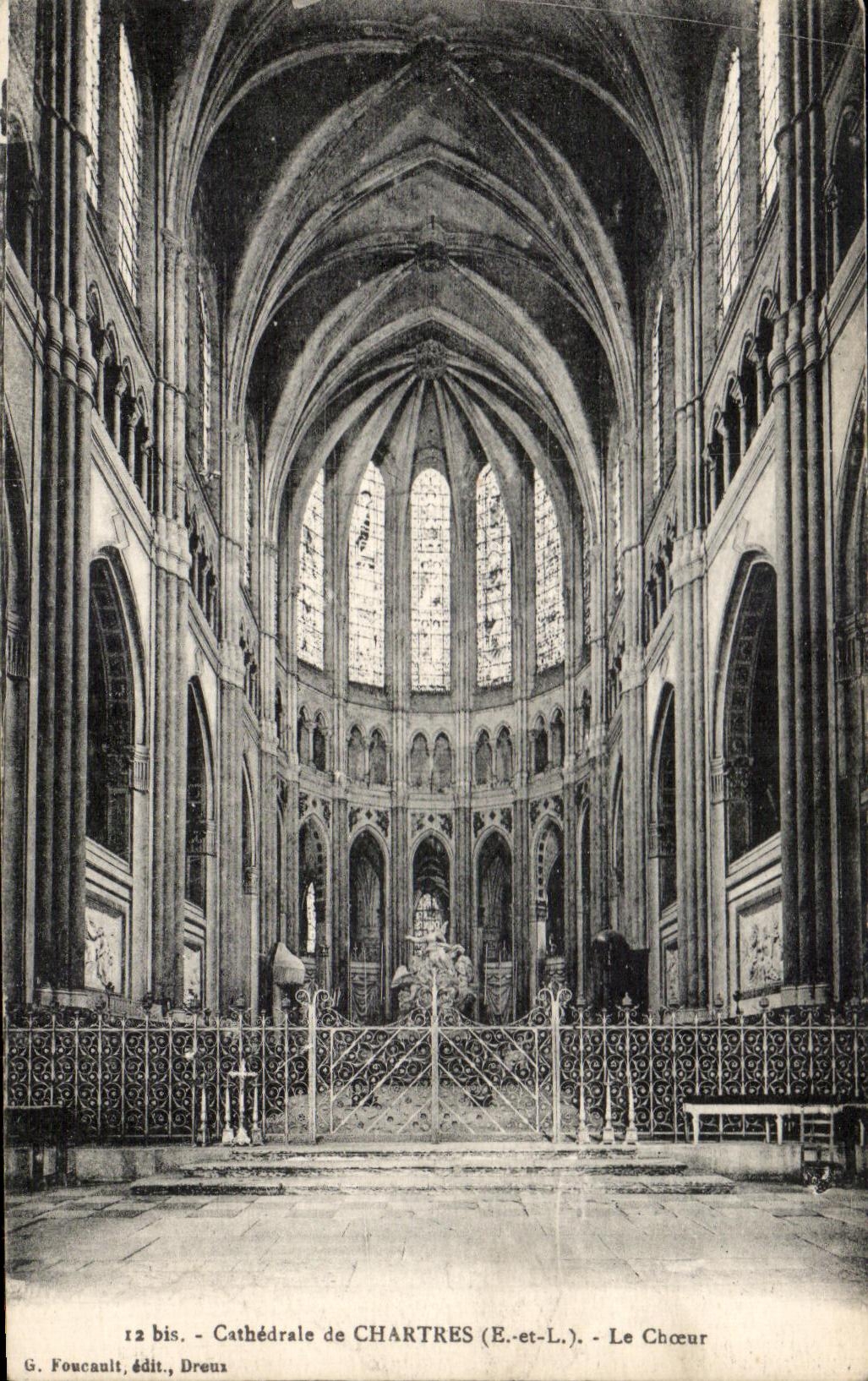 CPA Cathedrale de Chartres Le Choeur