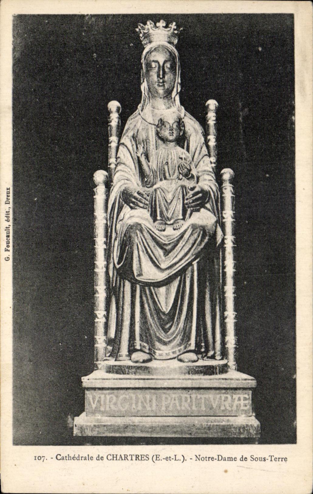 CPA Cathedrale De Chartres Notre Dame de Sous Terre