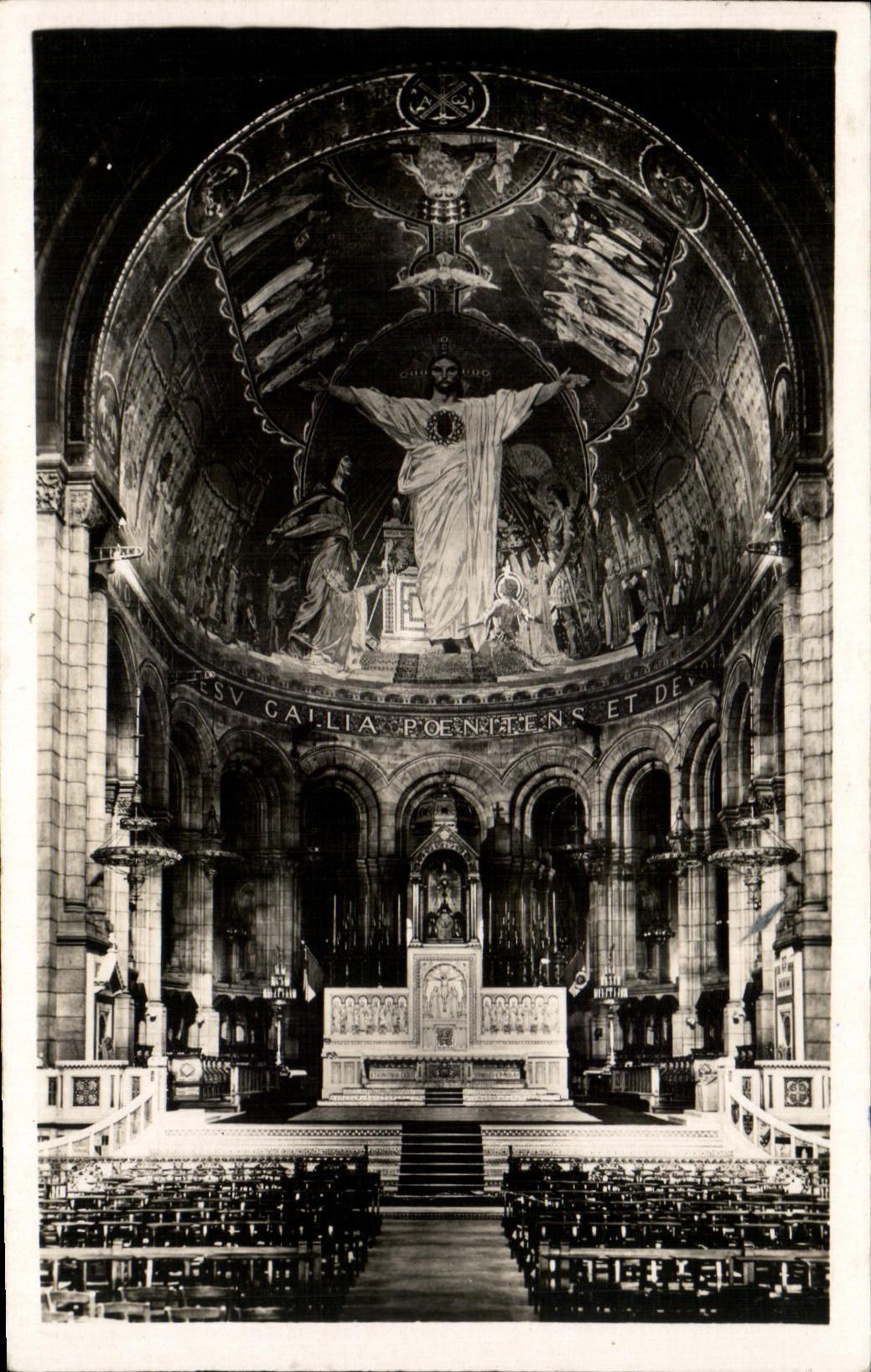 CPA Paris Basilica Of the Sacring Heart Chorus And the Montmartre Mosaic