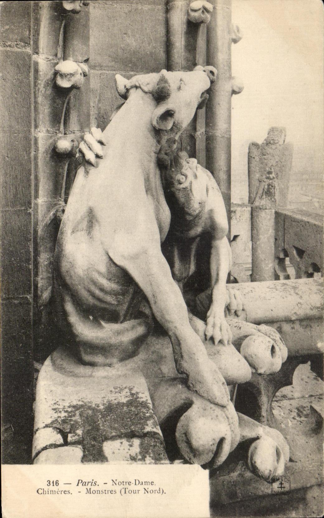 CPA Paris Notre Dame Dreams Monsters