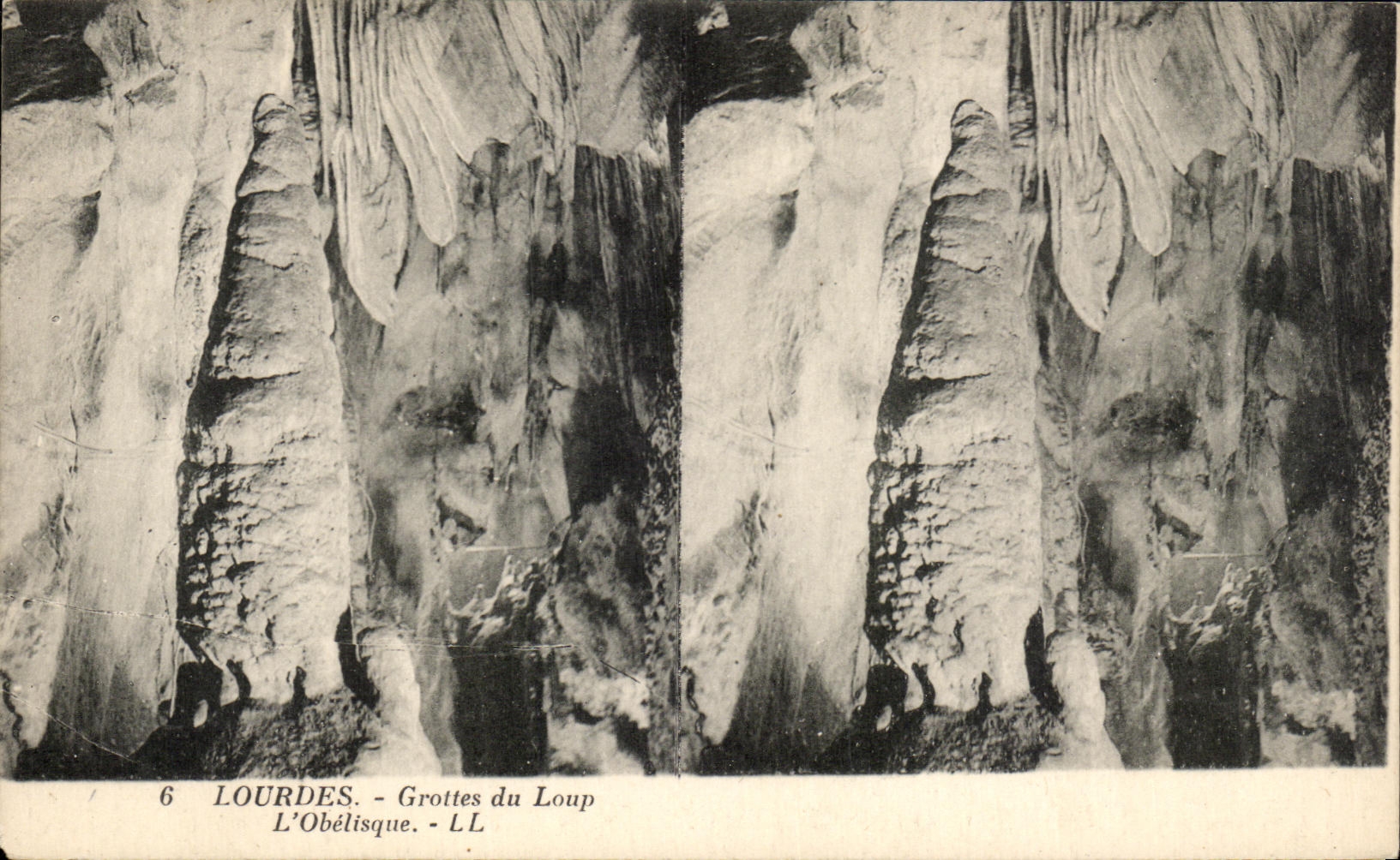CPA Lourdes Grottes Du Loup L'Obelisque