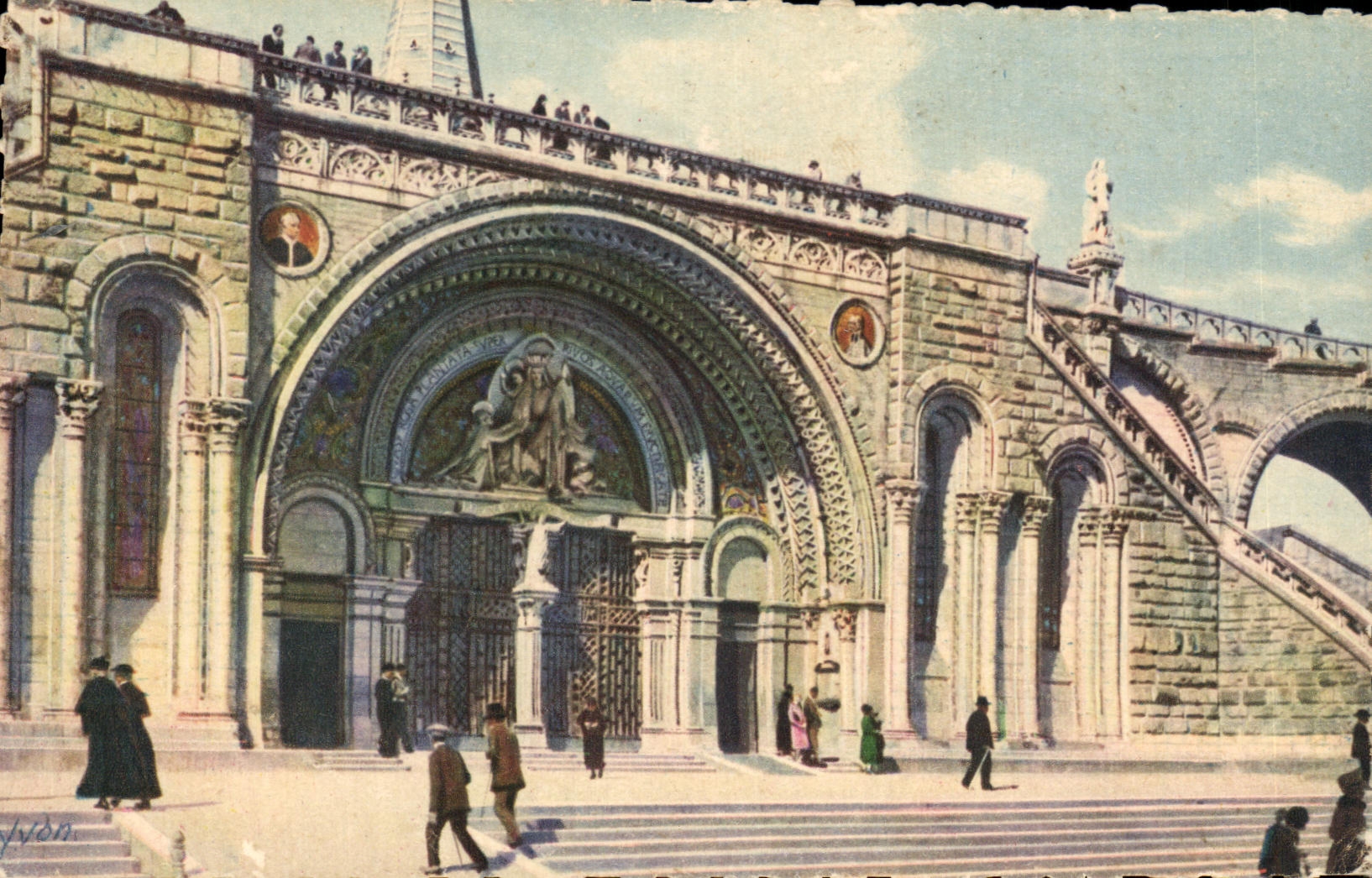 CPA Lourdes L'Eglise du Rosaire